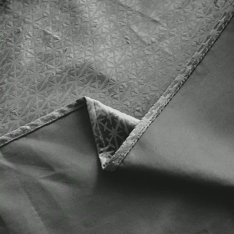 Alan Symonds Temple Velvet Blackout Eyelet Ring Top Curtains in Charcoal - Image 10