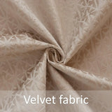 Alan Symonds Temple Velvet Blackout Eyelet Ring Top Curtains in Latte - Image 5