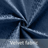 Alan Symonds Temple Velvet Blackout Eyelet Ring Top Curtains in Navy - Image 6