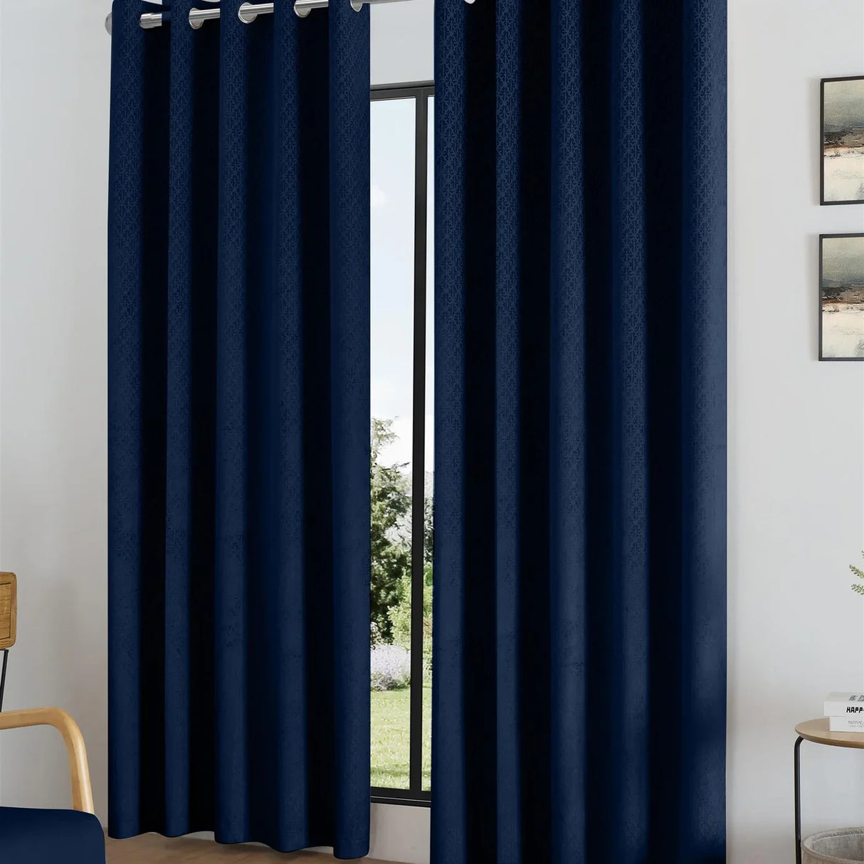 Alan Symonds Temple Velvet Blackout Eyelet Ring Top Curtains