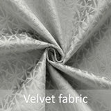 Alan Symonds Temple Velvet Blackout Eyelet Ring Top Curtains in Silver - Image 6