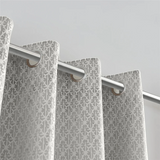 Alan Symonds Temple Velvet Blackout Eyelet Ring Top Curtains in Silver - Image 7