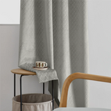 Alan Symonds Temple Velvet Blackout Eyelet Ring Top Curtains in Silver - Image 8