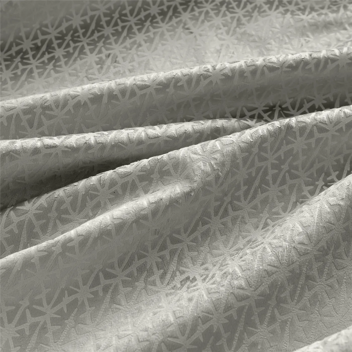 Alan Symonds Temple Velvet Blackout Eyelet Ring Top Curtains in Silver - Image 9