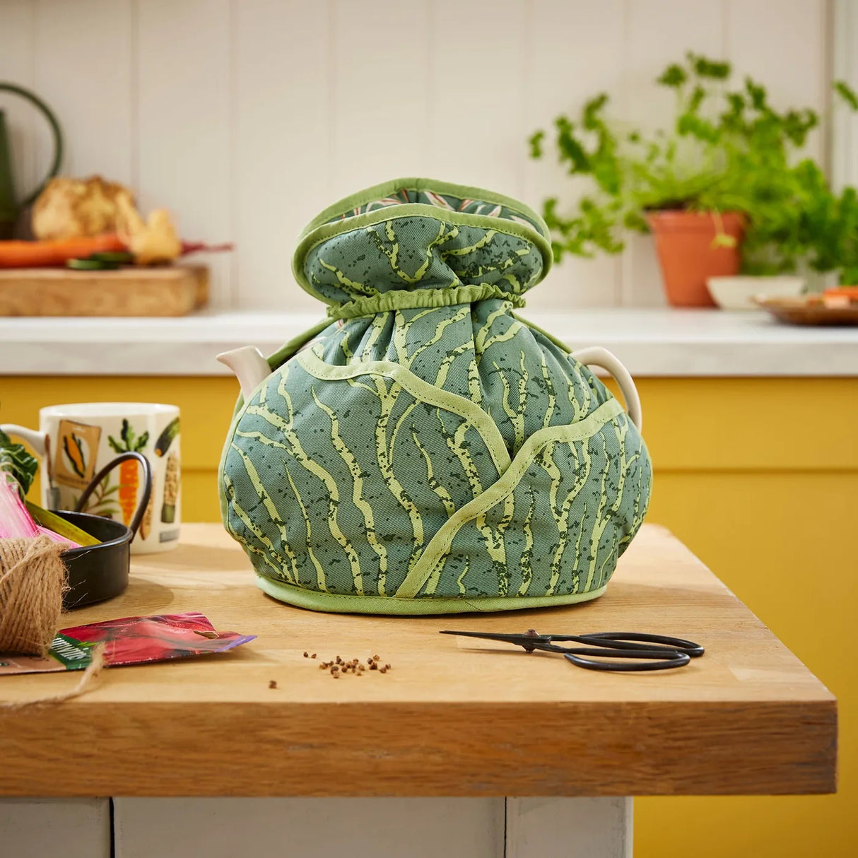 Time to Grow Tea Cosy Muff in Green