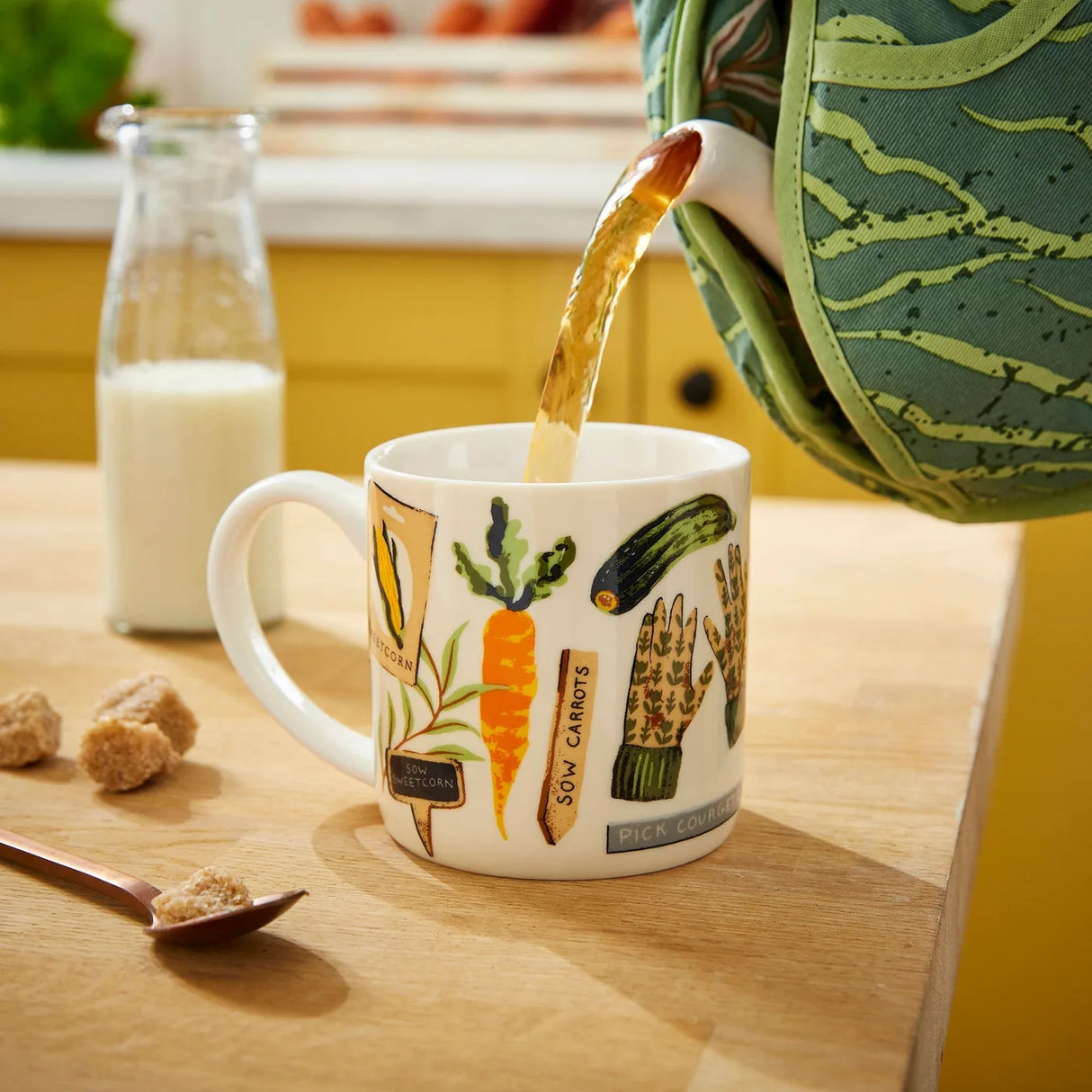 Time to Grow Bone China Mug in Green