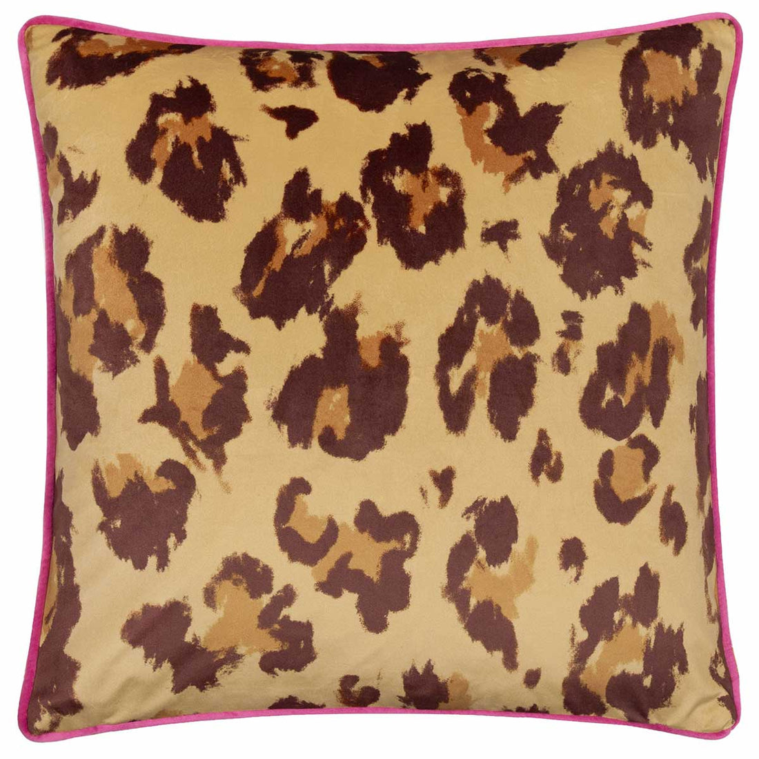 True Leopard Velvet Multicolour Cushion Cover or Filled Cushion 43cm x 43cm