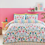 Tropical Flamingo Duvet Cover Set in Pink - Double