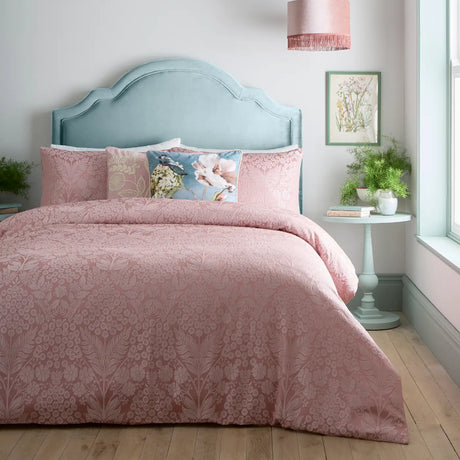 Toria Soft Microfibre Duvet Cover Set - Blush