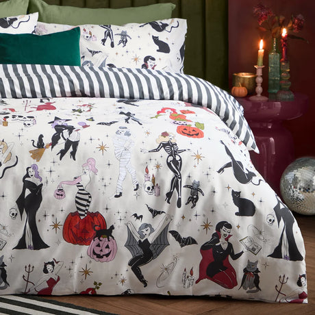 Trick or Treat Reversible Halloween Duvet Cover Set