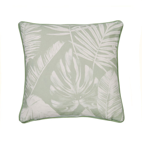 Tahiti Outdoor Green & Silver 100% Cotton Cushion Cover 43cm x 43cm product image 3