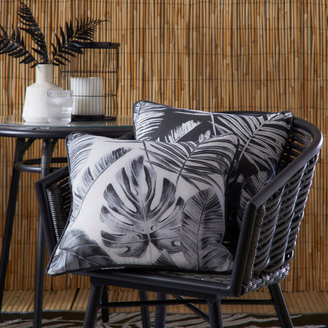 Tahiti Outdoor Green & Silver 100% Cotton Cushion Cover 43cm x 43cm product image 6