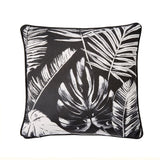 Tahiti Outdoor Green & Silver 100% Cotton Cushion Cover 43cm x 43cm - Silver - Tahiti Outdoor Cushion In Silver 43 X 43Cm 3