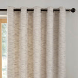 Talon Eyelet Curtains - Grey Light Filtering Jacquard - Talon Eyelet Curtains In Grey 2