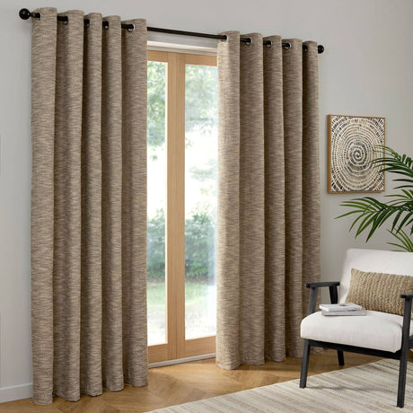 Talon Eyelet Curtains - Natural Light Filtering Jacquard