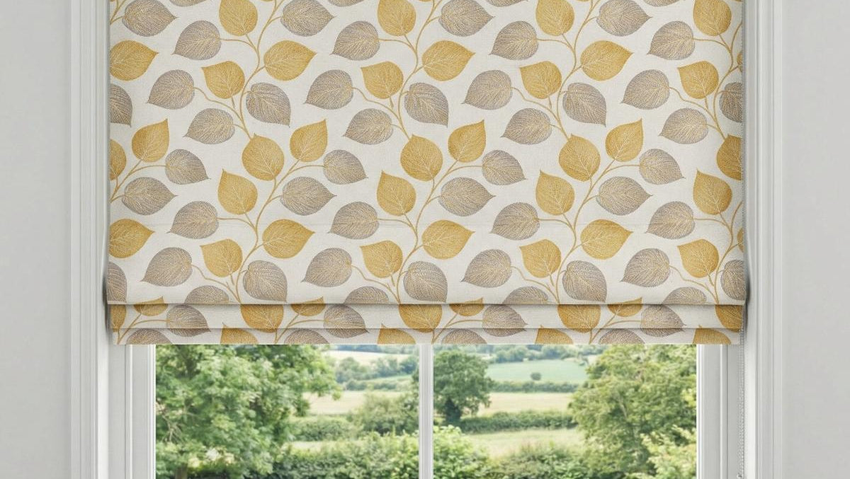 Tanomah Made to Measure Roman Blind Gold