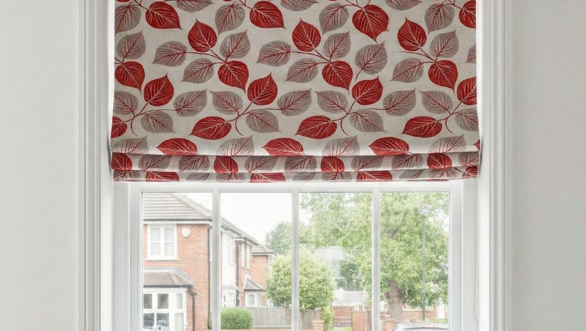 Tanomah Made to Measure Roman Blind Wine