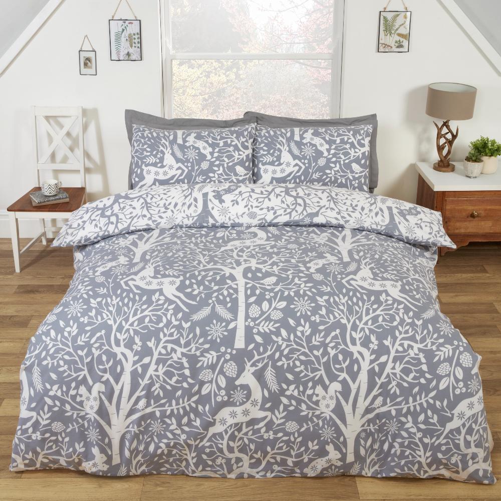 Tatton Grey Duvet Cover Bedding Set
