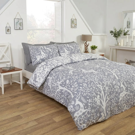 Tatton Grey Duvet Cover Bedding Set-2