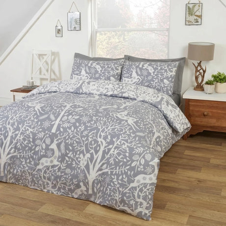 Tatton Grey Duvet Cover Bedding Set-3