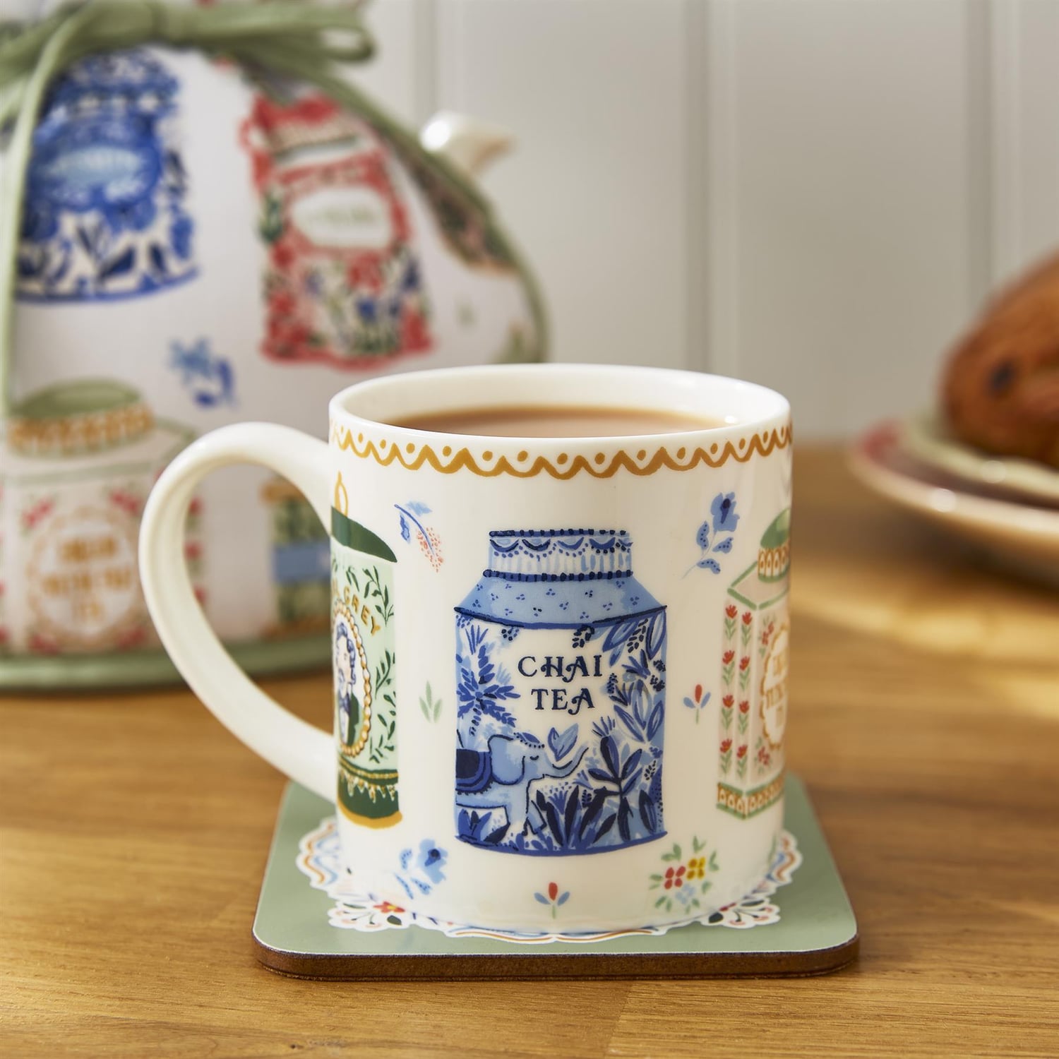 Ulster Weavers Tea Tins Bone China Mug - Tea Tins Bone China Mug In Multicolour 4