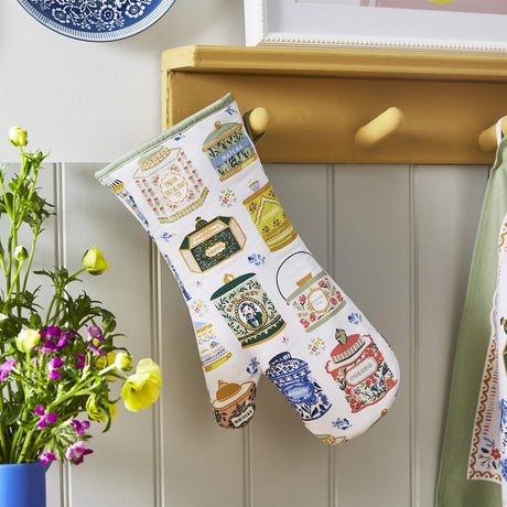 Ulster Weavers Tea Tins Cotton Gauntlet Oven Glove