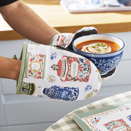 Ulster Weavers Tea Tins Cotton Microwave Mitts Pair