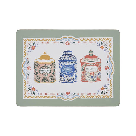 Ulster Weavers Tea Tins Cotton Placemat 4 Pack