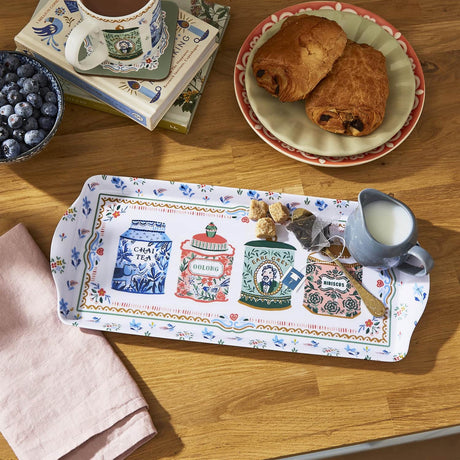 Ulster Weavers Tea Tins Small Tray - Tea Tins Small Serving Tray In Multicolour 2