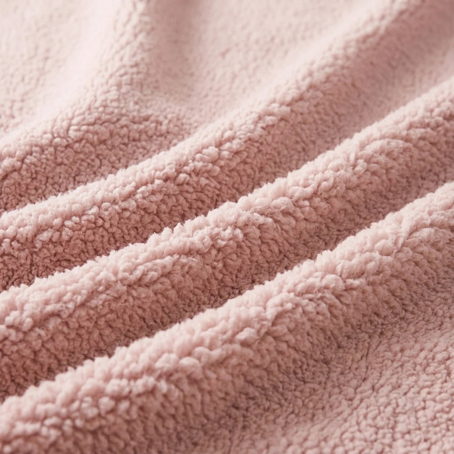 Teddy Blush Fleece Fitted Sheet 30cm Deep - additional image 1
