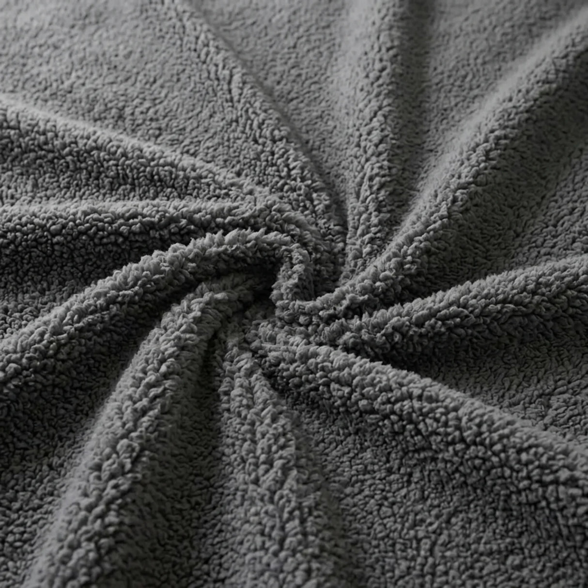 Teddy Charcoal Fleece Fitted Sheet 30cm Deep - additional image 1