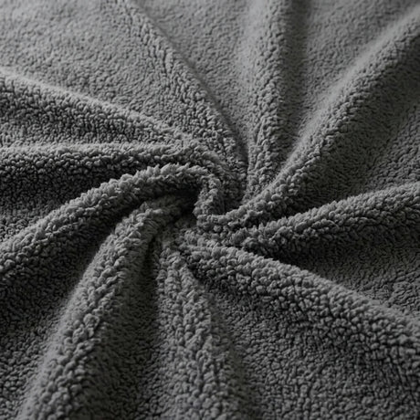 Teddy Charcoal Fleece Fitted Sheet 30cm Deep - additional image 1