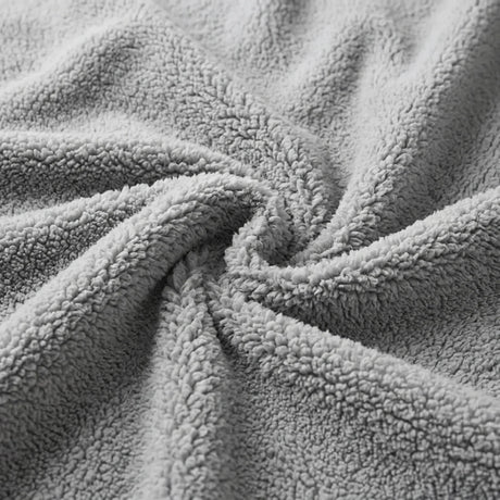 Teddy Silver Fleece Fitted Sheet 30cm Deep - additional image 1