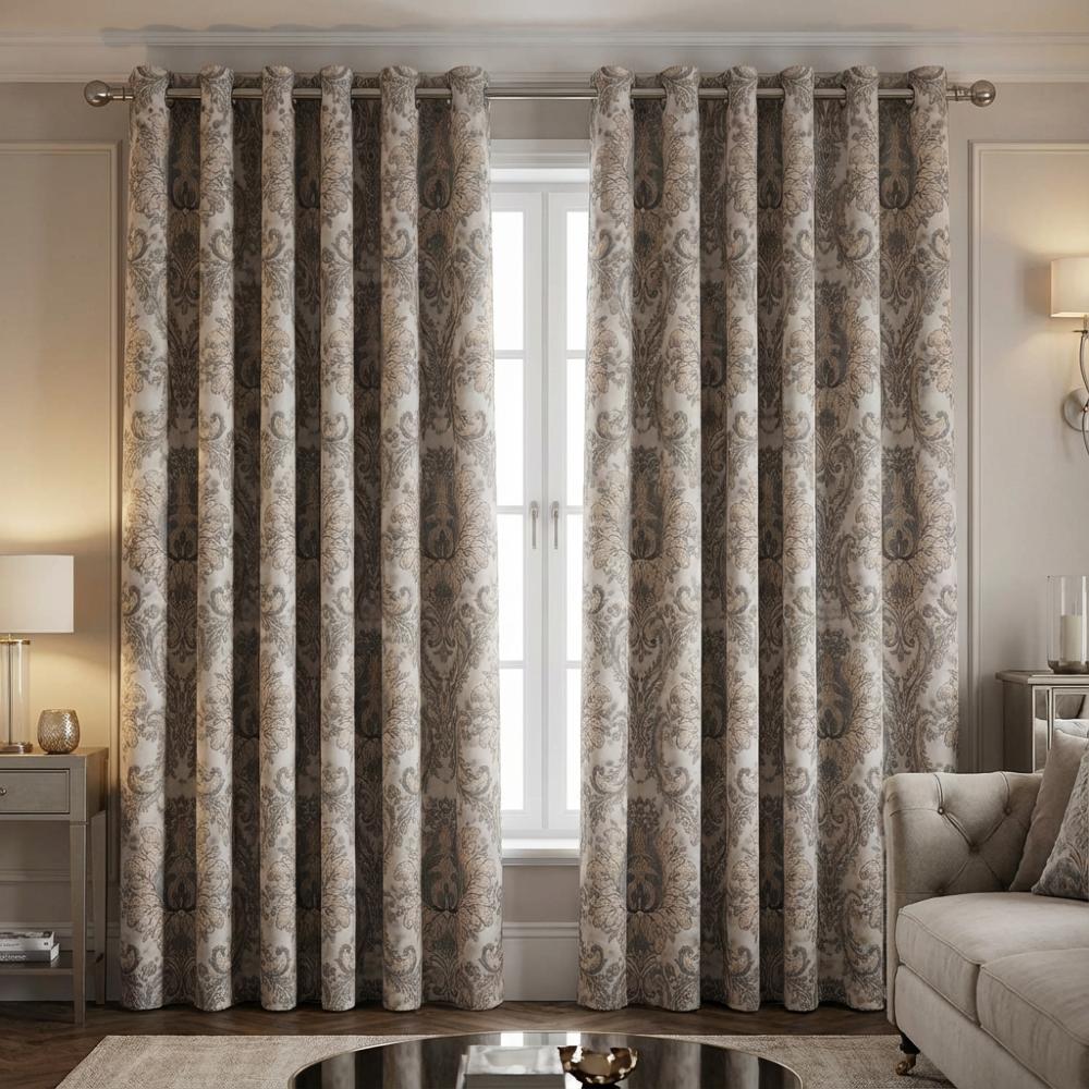 Tegola Made to Measure Curtains Grey