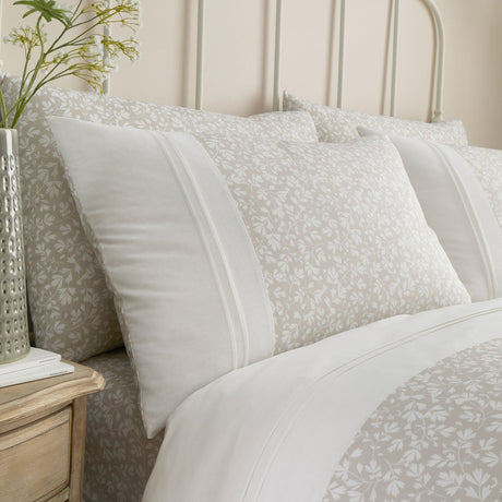 Tess Ditsy Polycotton Duvet Cover Set - Natural - Tess Duvet Cover Set In Natural 2