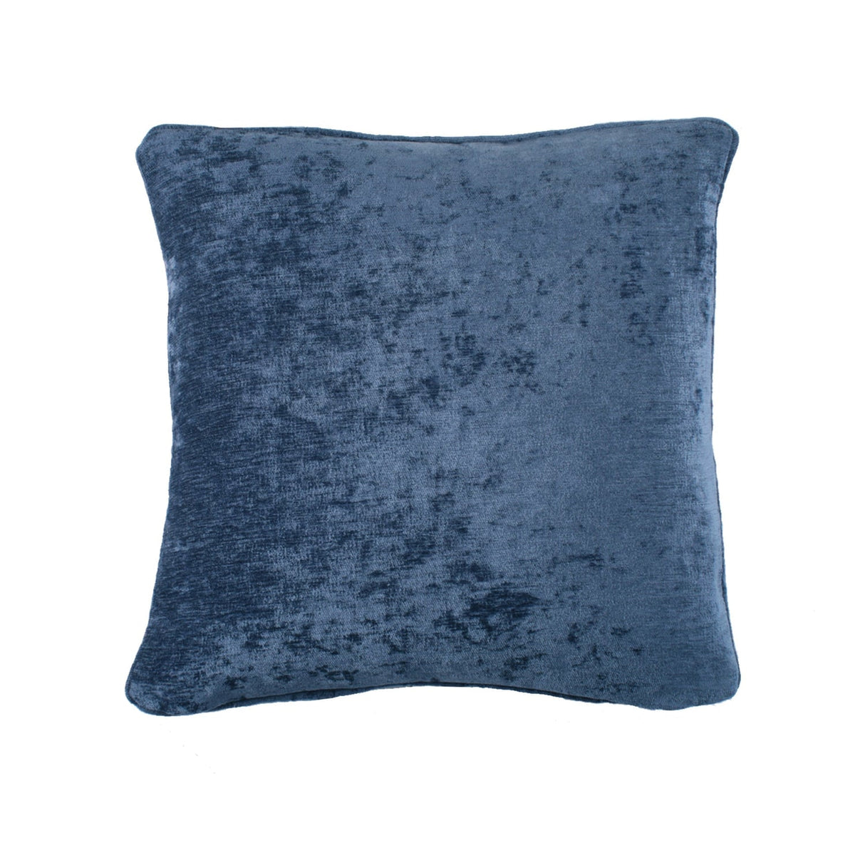 Textured Chenille Soft Cosy Cushion Cover 43cm x 43cm - Navy - Textured Chenille Cushion In Navy 43 X 43Cm 2