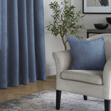 Textured Chenille Soft Cosy Cushion Cover 43cm x 43cm - Navy - Textured Chenille Cushion In Navy 43 X 43Cm 3