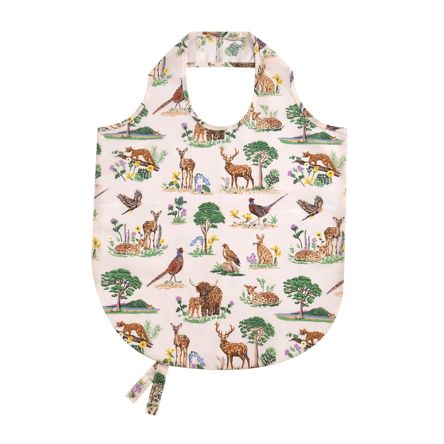 Ulster Weavers Thistlewood Floral Green Foldable Tote Bag