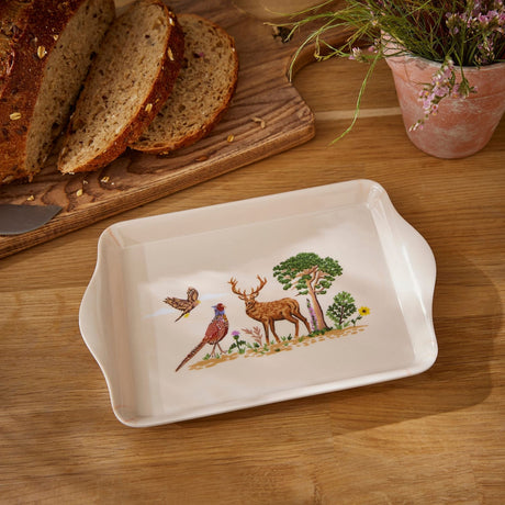 Ulster Weavers Thistlewood Floral Green Scatter Tray - Thistlewood Scatter Tray In Green 2