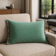 Tilly Cushion Cover / Filled Cushion - Sage / Grey
