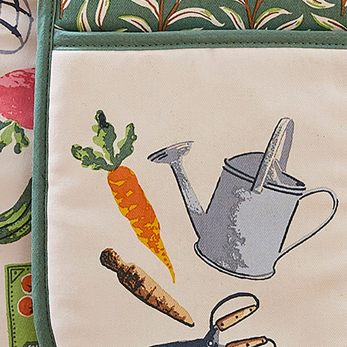 Ulster Weavers Time to Grow Floral Cotton Double Oven Glove - Time To Grow Double Oven Glove In Green 4