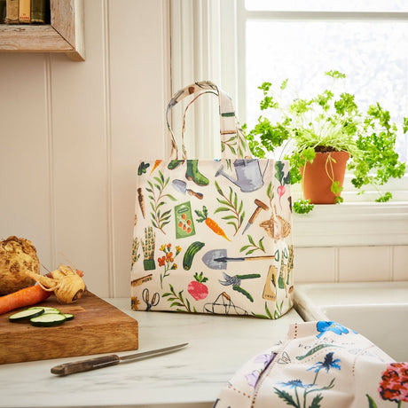 Ulster Weavers Time to Grow Floral Shoulder Bag - Time To Grow Pvc Bag Small In Green 2