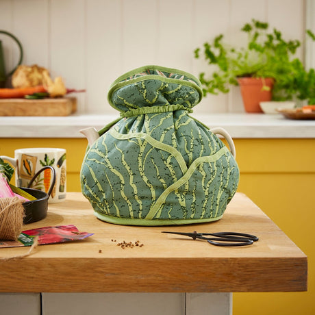 Ulster Weavers Time to Grow Floral Cotton Tea Cosy - Time To Grow Tea Cosy Muff In Green 2