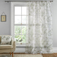 Tiverton Floral Voile Curtain Panel