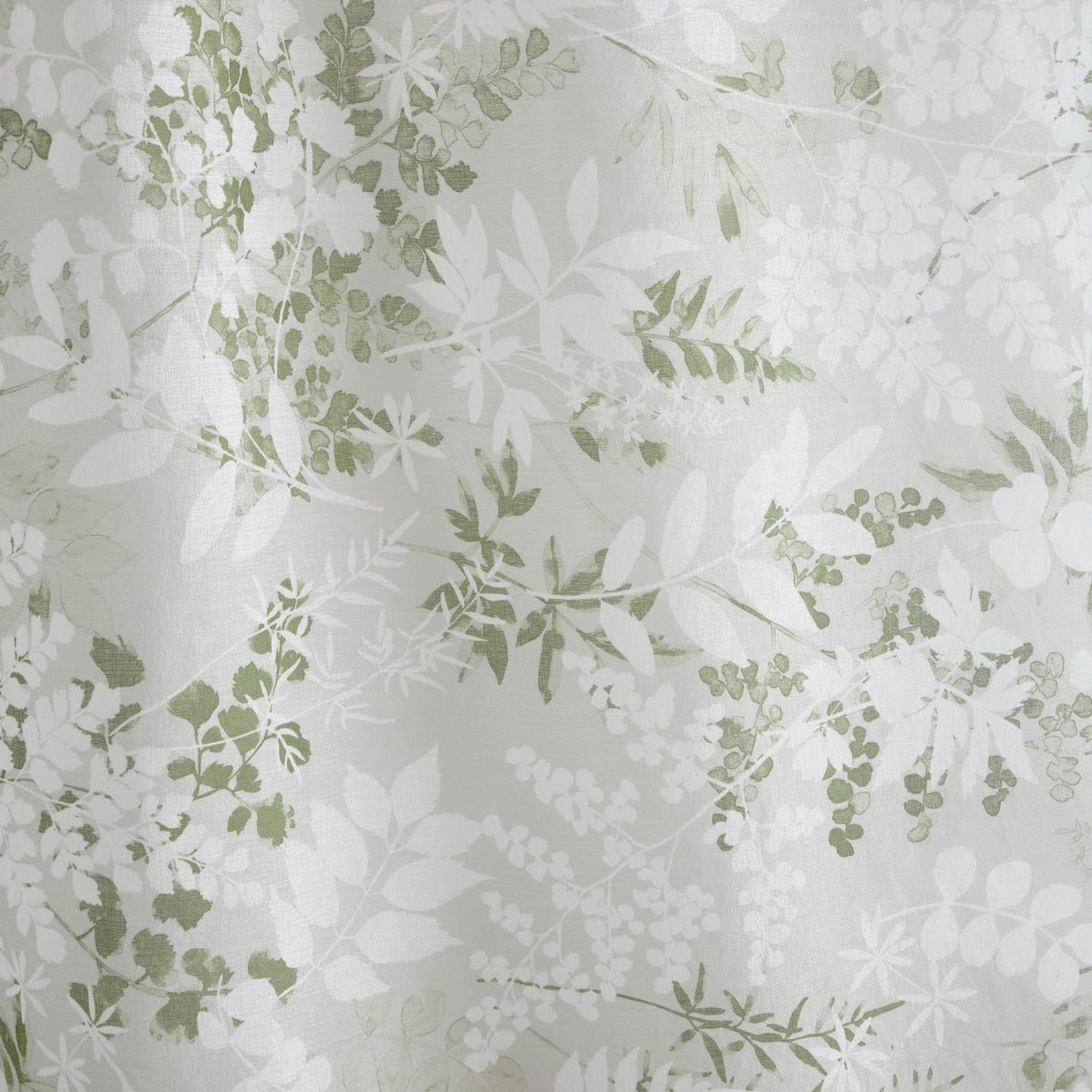 Tiverton Floral Voile Curtain Panel - Tiverton Voile Panel In Green 2