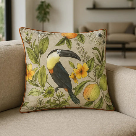 Leilani Cushion Cover / Filled Cushion 17" x 17" (43cm x 43cm) by Wylder Tropics