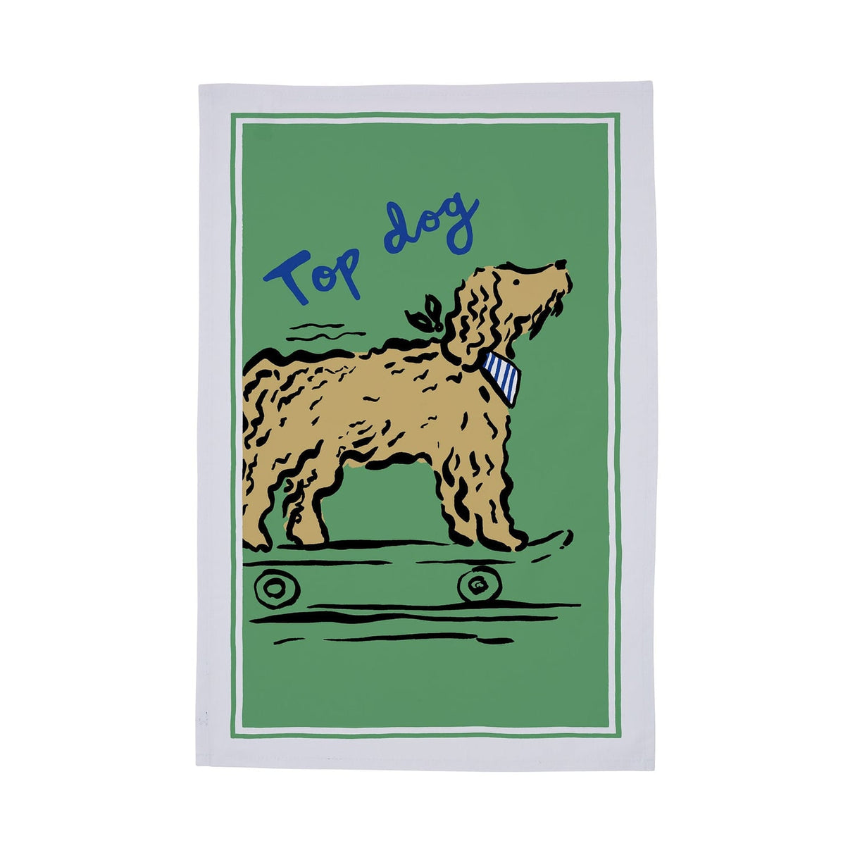 Top Dog 100% Cotton Tea Towel - Top Dog Cotton Tea Towel In Multicolour 2