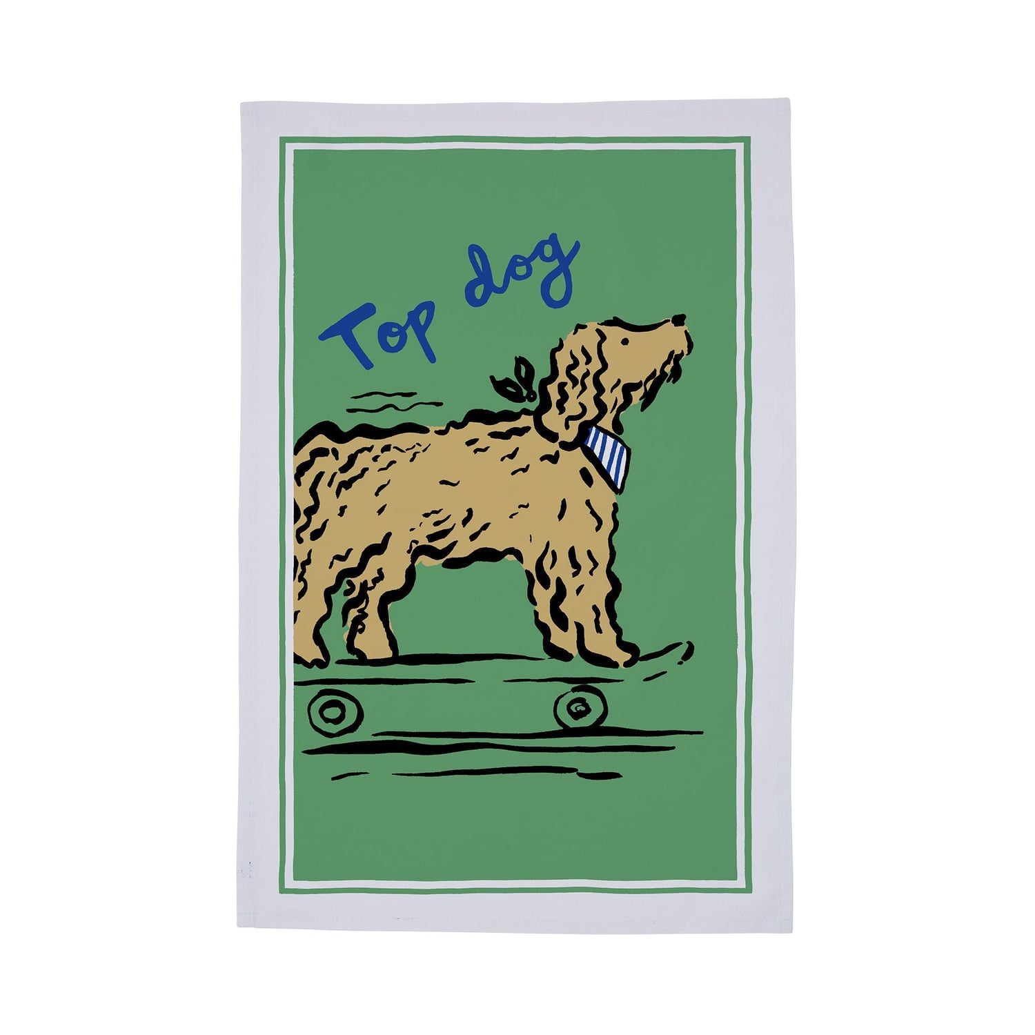 Top Dog 100% Cotton Tea Towel - Top Dog Cotton Tea Towel In Multicolour 2