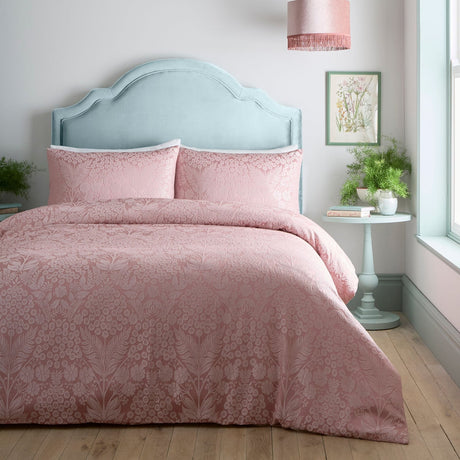 Toria Soft Microfibre Duvet Cover Set - Blush