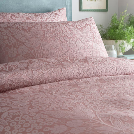 Toria Soft Microfibre Duvet Cover Set - Blush - Toria Duvet Cover Set In Blush 2